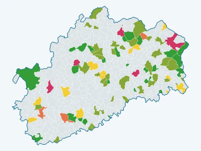 Carte de l'environnement dans la Haute-Saône (70)