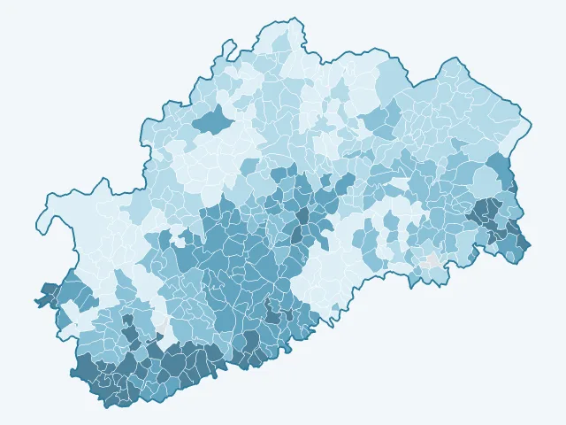 Carte des loyers dans la Haute-Saône (70)
