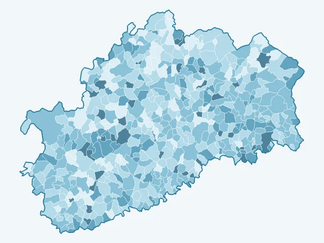 Carte du vote Éric Zemmour dans la Haute-Saône (70)