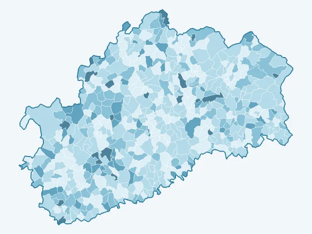 Carte du vote Nicolas Dupont-Aignan dans la Haute-Saône (70)