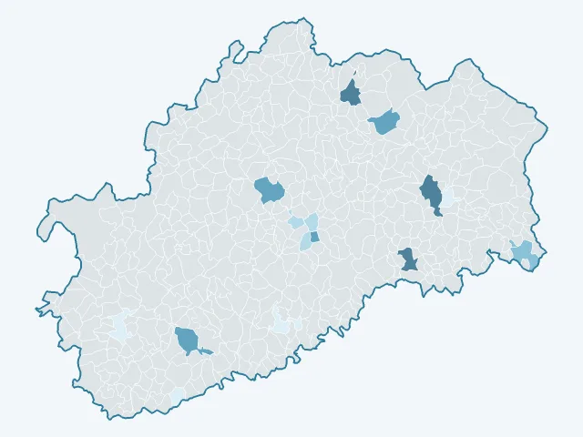 Carte du rendement locatif dans la Haute-Saône (70)