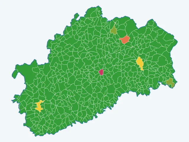 Carte des infractions liées aux stupéfiants dans la Haute-Saône (70)