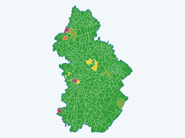 Carte des cambriolages dans le Jura (39)