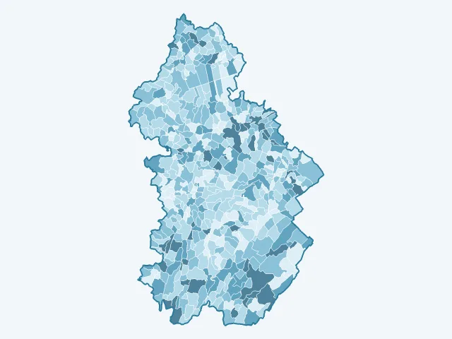 Carte des logements vacants dans le Jura (39)