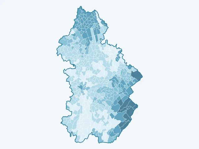 Carte des loyers dans le Jura (39)