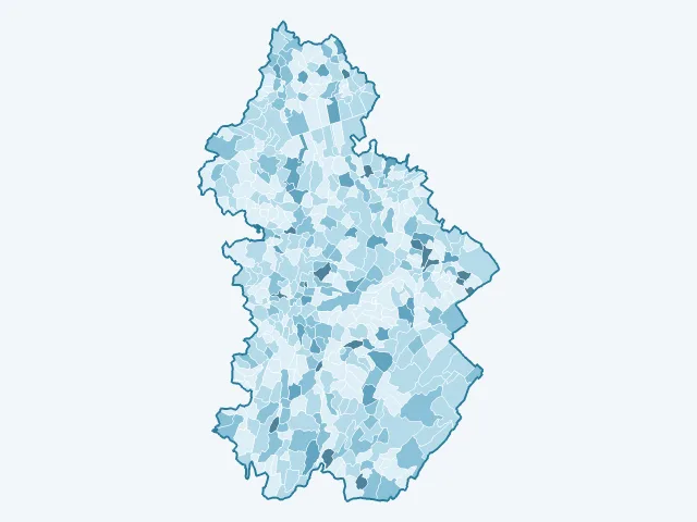 Carte du vote Anne Hidalgo dans le Jura (39)