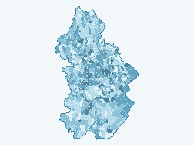 Carte du vote Emmanuel Macron dans le Jura (39)