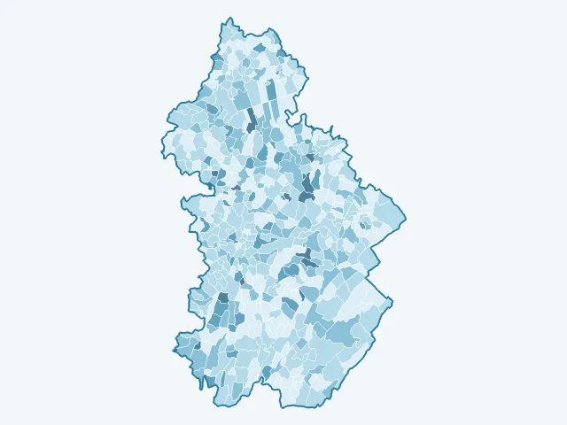 Carte du vote Fabien Roussel dans le Jura (39)