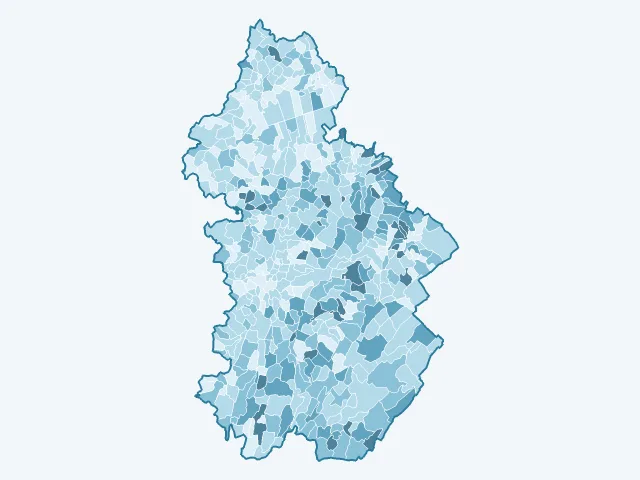 Carte du vote Jean Lassalle dans le Jura (39)