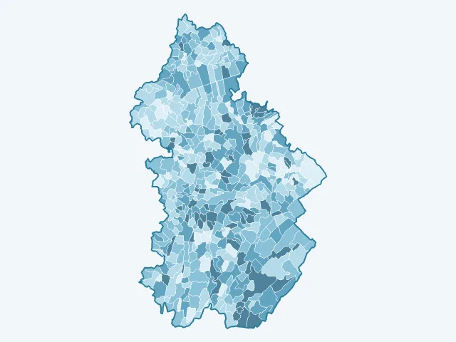 Carte du vote Jean-Luc Mélenchon dans le Jura (39)