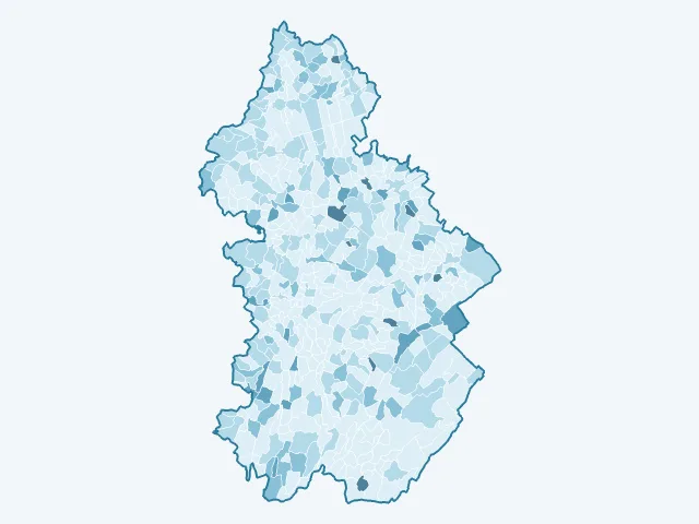 Carte du vote Nathalie Arthaud dans le Jura (39)