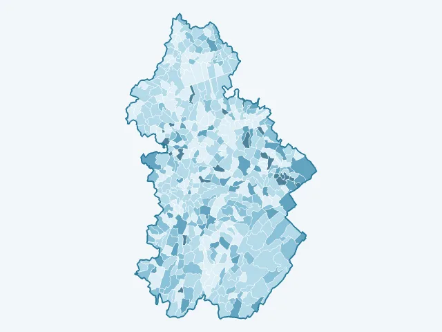 Carte du vote Nicolas Dupont-Aignan dans le Jura (39)