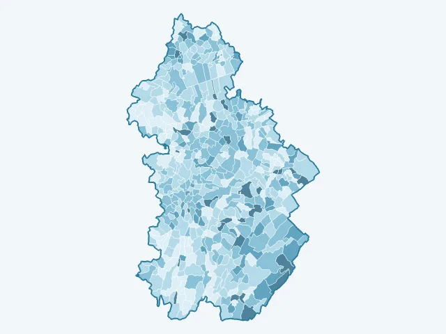 Carte du vote Yannick Jadot dans le Jura (39)