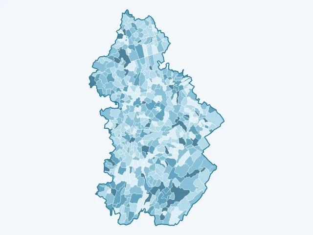 Carte du taux de chômage dans le Jura (39)