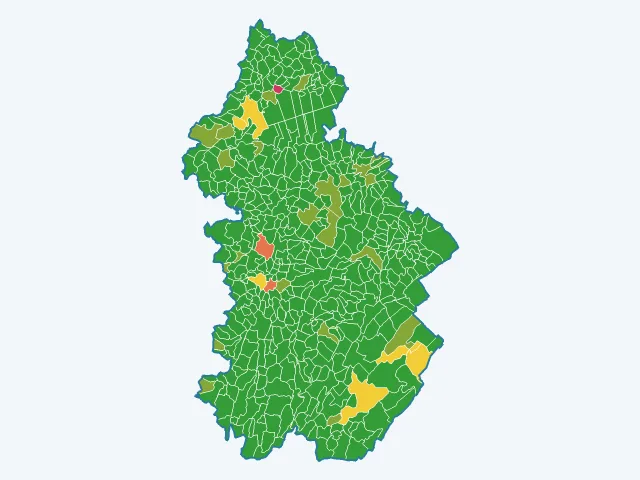 Carte des vols et dégradations dans le Jura (39)