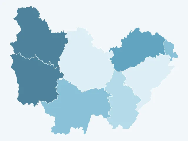 Carte des logements vacants en Bourgogne-Franche-Comté