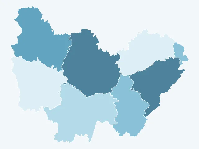 Carte des loyers en Bourgogne-Franche-Comté