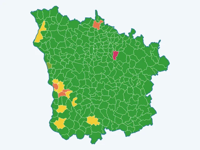 Carte des cambriolages dans la Nièvre (58)