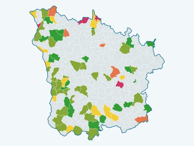 Carte de l'environnement dans la Nièvre (58)