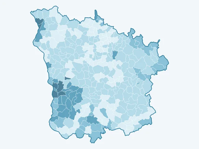 Carte des loyers dans la Nièvre (58)