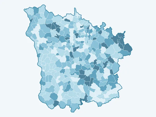 Carte du vote Éric Zemmour dans la Nièvre (58)