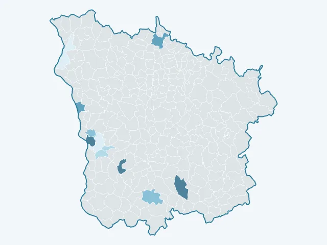Carte du rendement locatif dans la Nièvre (58)
