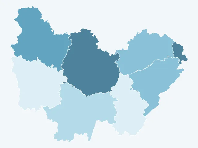 Carte du vote Éric Zemmour en Bourgogne-Franche-Comté