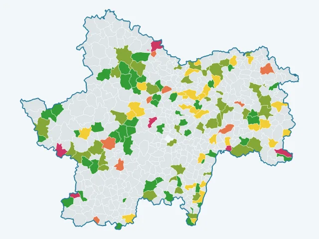 Carte de l'environnement dans la Saône-et-Loire (71)