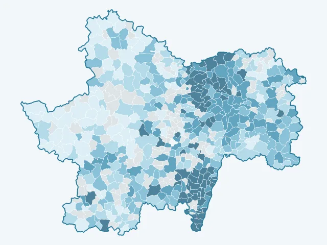 Carte des prix de l'immobilier dans la Saône-et-Loire (71)