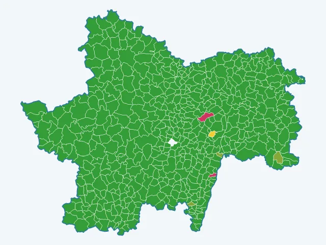 Carte des vols et dégradations dans la Saône-et-Loire (71)