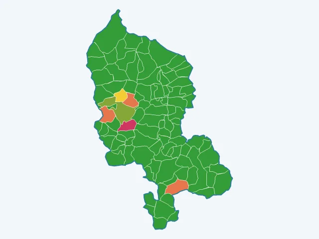 Carte des cambriolages dans le Territoire de Belfort (90)