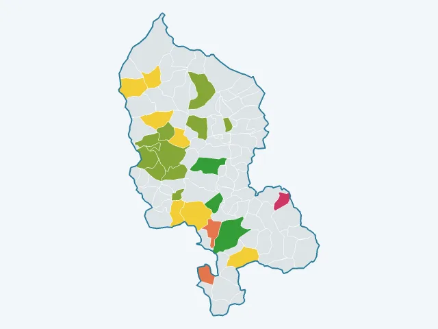 Carte de la satisfaction des habitants dans le Territoire de Belfort (90)