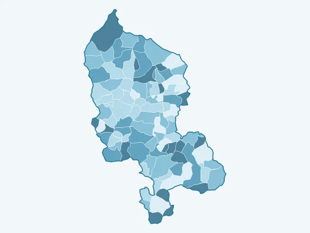 Carte du vote Éric Zemmour dans le Territoire de Belfort (90)