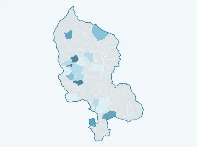 Carte du rendement locatif dans le Territoire de Belfort (90)