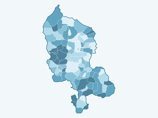 Carte du taux de chômage dans le Territoire de Belfort (90)