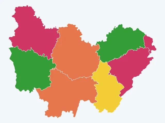 Carte des infractions liées aux stupéfiants en Bourgogne-Franche-Comté
