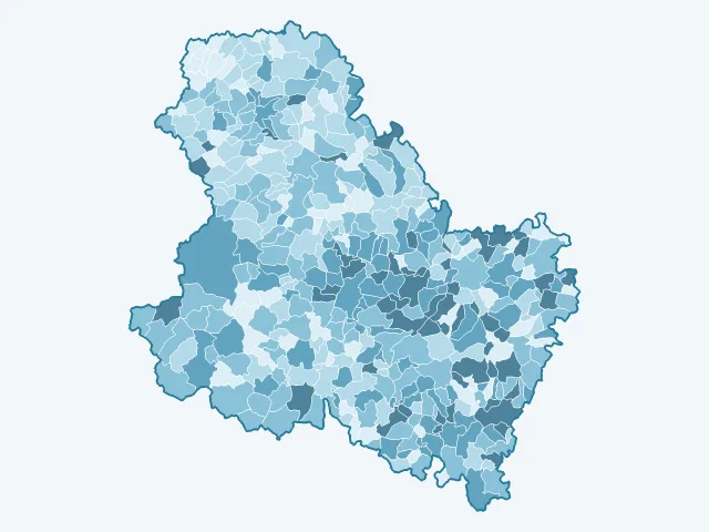 Carte du vote Emmanuel Macron dans l'Yonne (89)