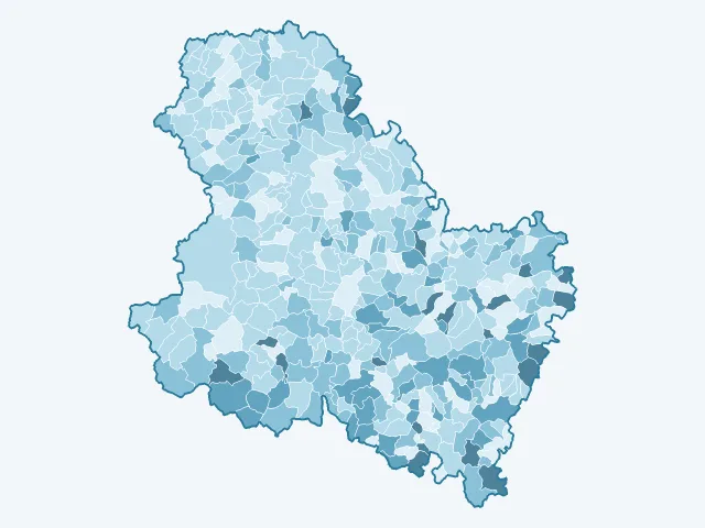 Carte du vote Jean Lassalle dans l'Yonne (89)