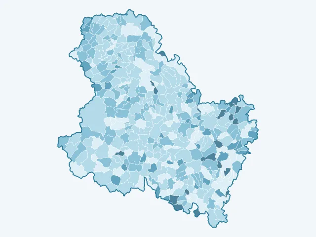 Carte du vote Nicolas Dupont-Aignan dans l'Yonne (89)