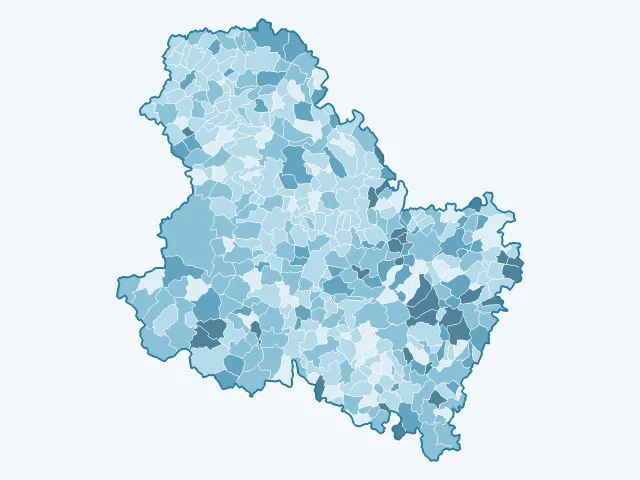 Carte du vote Valérie Pécresse dans l'Yonne (89)