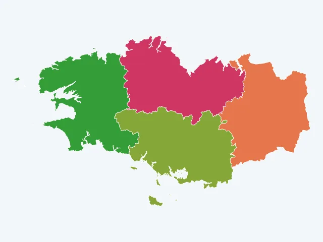 Carte des agressions physiques et sexuelles en Bretagne