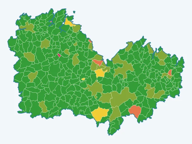 Carte des agressions physiques et sexuelles dans les Côtes-d'Armor (22)