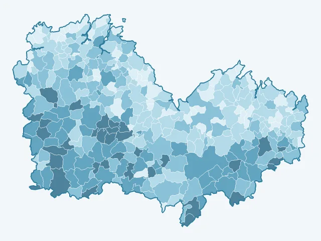 Carte des logements vacants dans les Côtes-d'Armor (22)