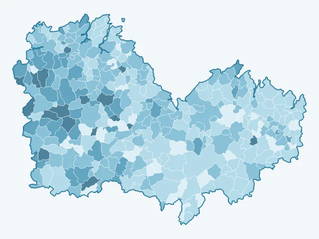 Carte du vote Fabien Roussel dans les Côtes-d'Armor (22)