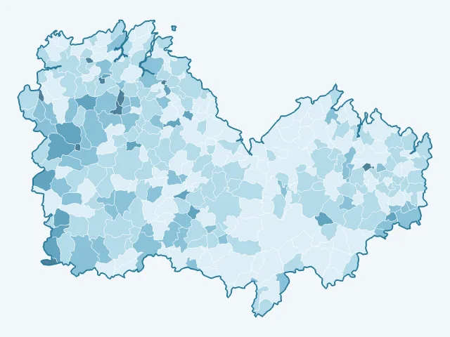 Carte du vote Philippe Poutou dans les Côtes-d'Armor (22)