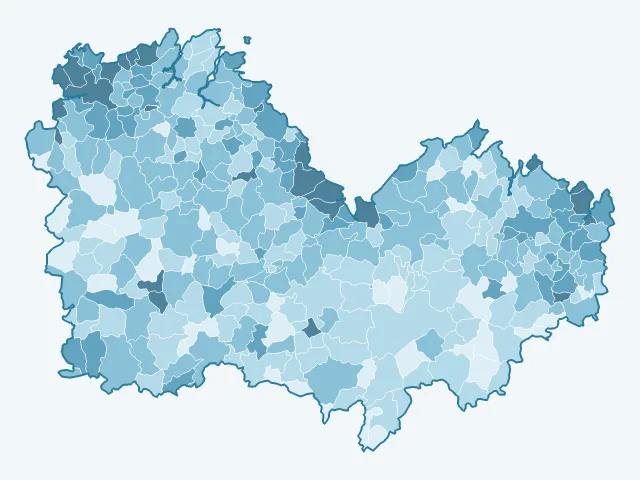 Carte du vote Yannick Jadot dans les Côtes-d'Armor (22)