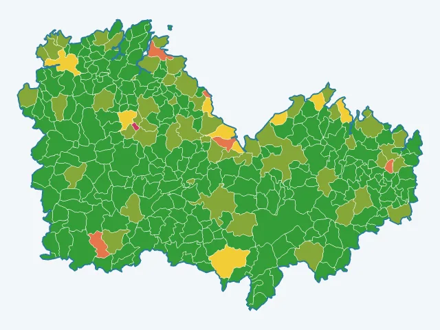 Carte des vols et dégradations dans les Côtes-d'Armor (22)
