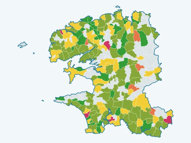 Carte de l'éducation et de la culture dans le Finistère (29)