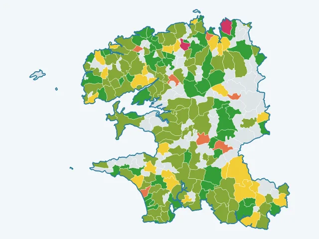 Carte de l'environnement dans le Finistère (29)