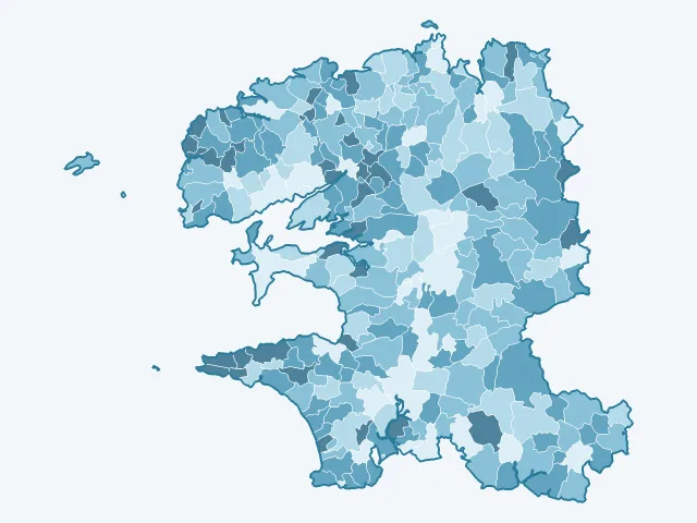Carte des propriétaires dans le Finistère (29)